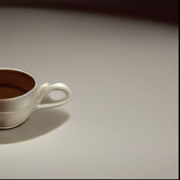 a cup lying on its side facing front